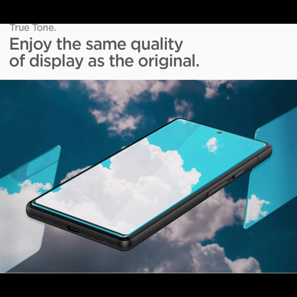 Gehärtetes Glas Spigen GLAS.tR Slim AlignMaster Google Pixel 6a [2 PACK] - 10