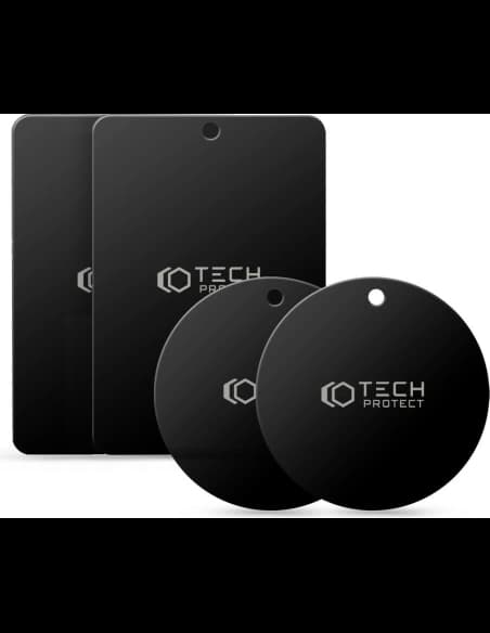 Blaszki do uchwytu magnetikus Tech-Protect Metalplate Magnetic Autós Tartó Fekete [4 PACK]
