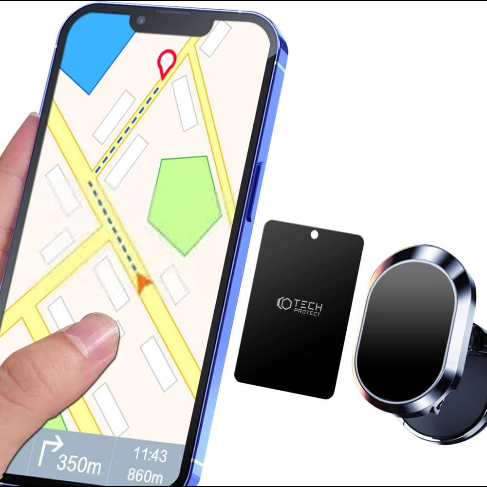Tech-Protect Metalplate Magnetic Car Mount Black [4 PACK] - 2