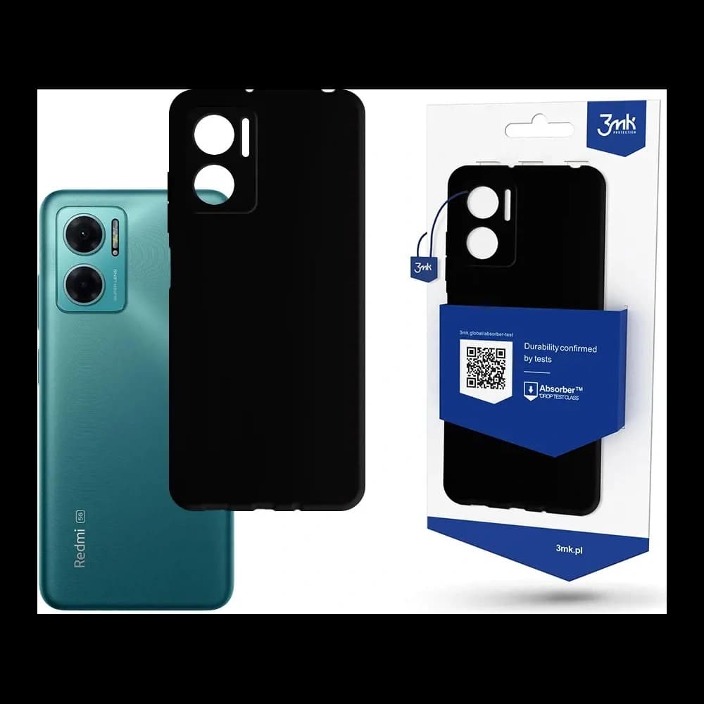 Etui 3MK Matt Case Redmi Note 11E 5G/Redmi 10 5G fekete/black - 1