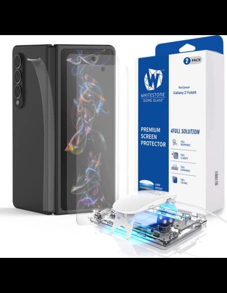 Gehärtetes Glas mit UV-Kleber Whitestone Dome Glass Samsung Galaxy Z Fold 4 [2 PACK]