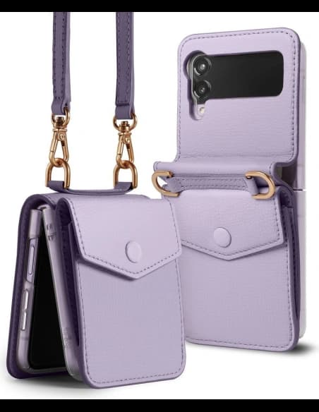 Ringke Folio Signature Card Pocket Samsung Galaxy Z Flip 3 Light Purple