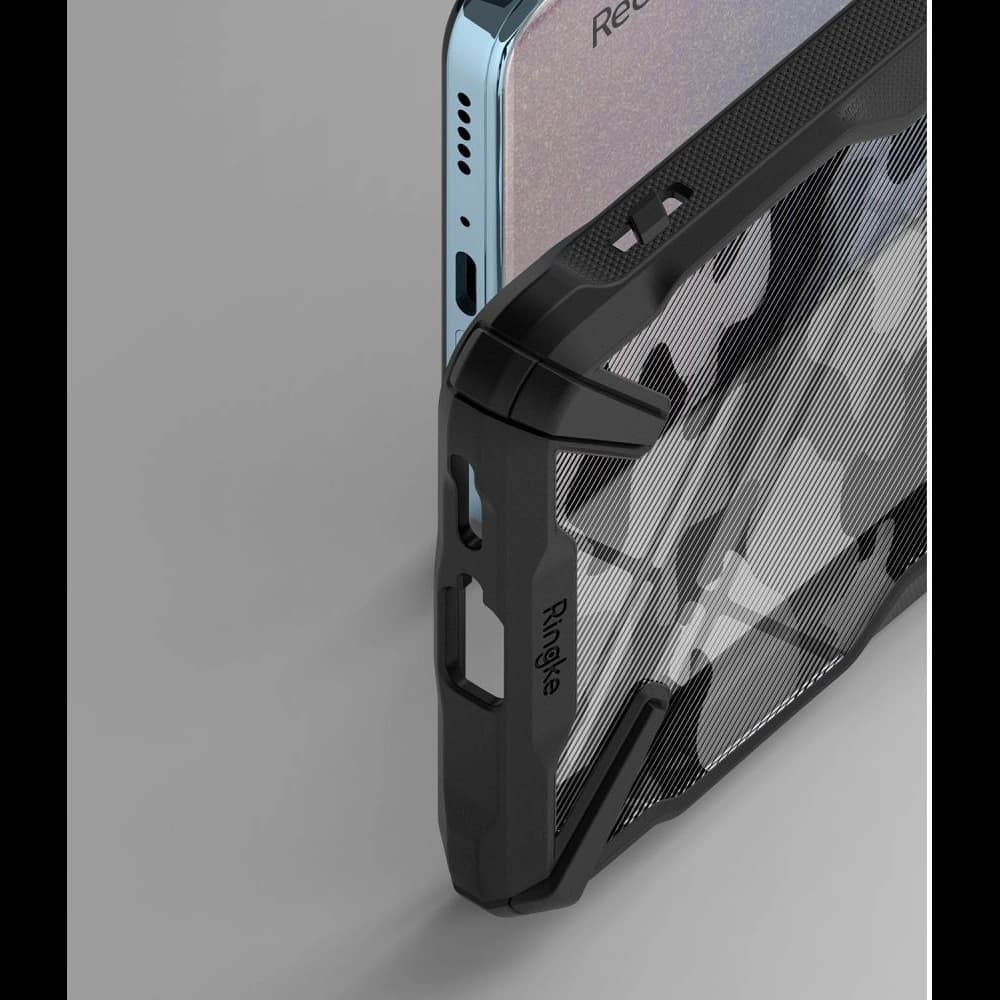 Etui Ringke Fusion-X Redmi Note 11 Pro+ 5G Camo (Moro) černé - 10