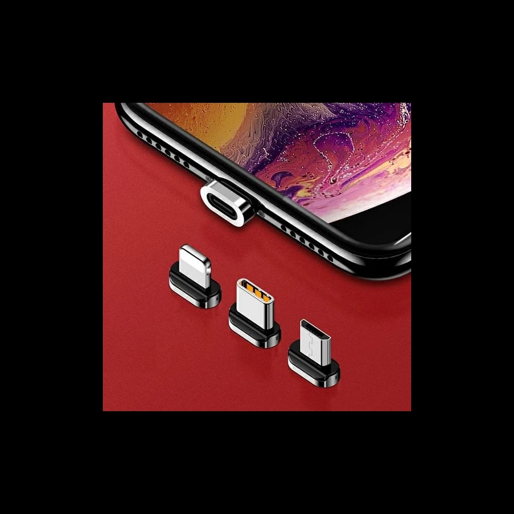 USAMS magnetischer Adapter U28 Lightning Bulk Silber/Silver SJ325LNTA - 3