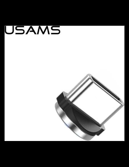 USAMS Magnetischer Adapter USB-C Bulk Silber/Silver SJ159USBTA