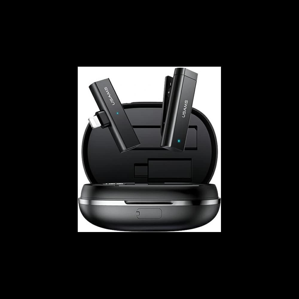 Bezdrátový klopový mikrofon USAMS ENC 2.4G Wireless Lavalier Microphone Lightning ZB244MKF01 - 1