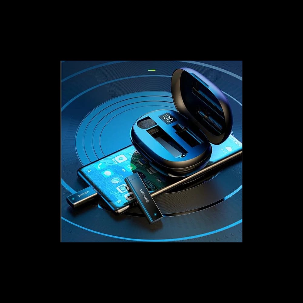 Bezdrátový klopový mikrofon USAMS ENC 2.4G Wireless Lavalier Microphone Lightning ZB244MKF01 - 5