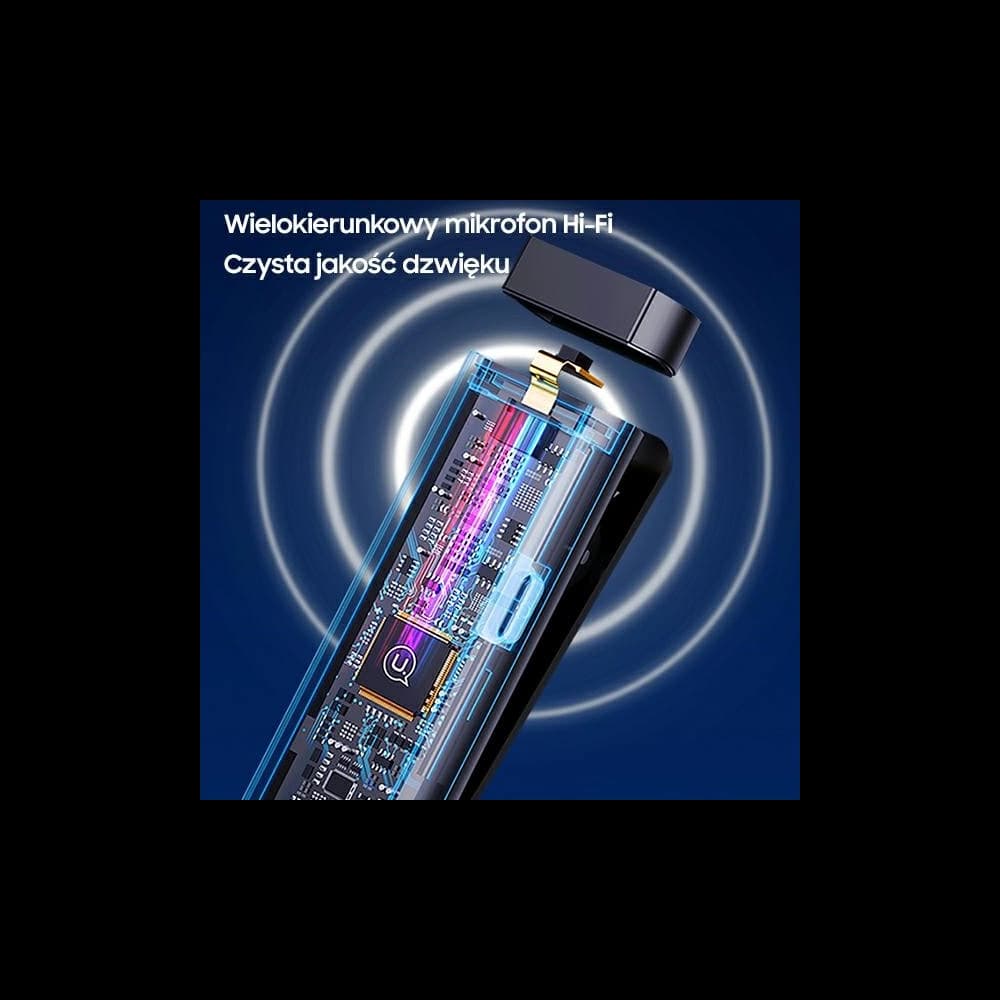 Bezdrátový klopový mikrofon USAMS ENC 2.4G Wireless Lavalier Microphone Lightning ZB244MKF01 - 6