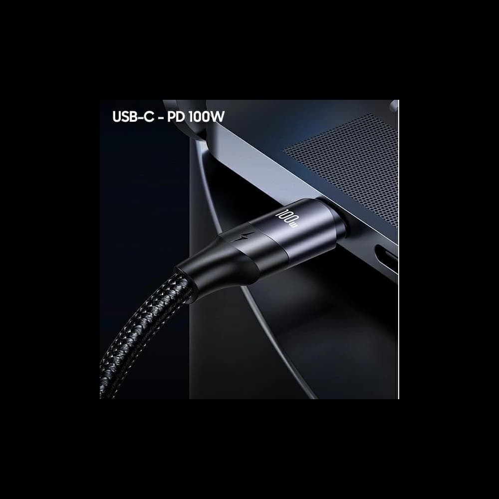 Cablul USAMS U71 USB-C/ Lightning la USB-C 1,2m 100W PD Încărcare Rapidă negru/SJ550USB01 - 4