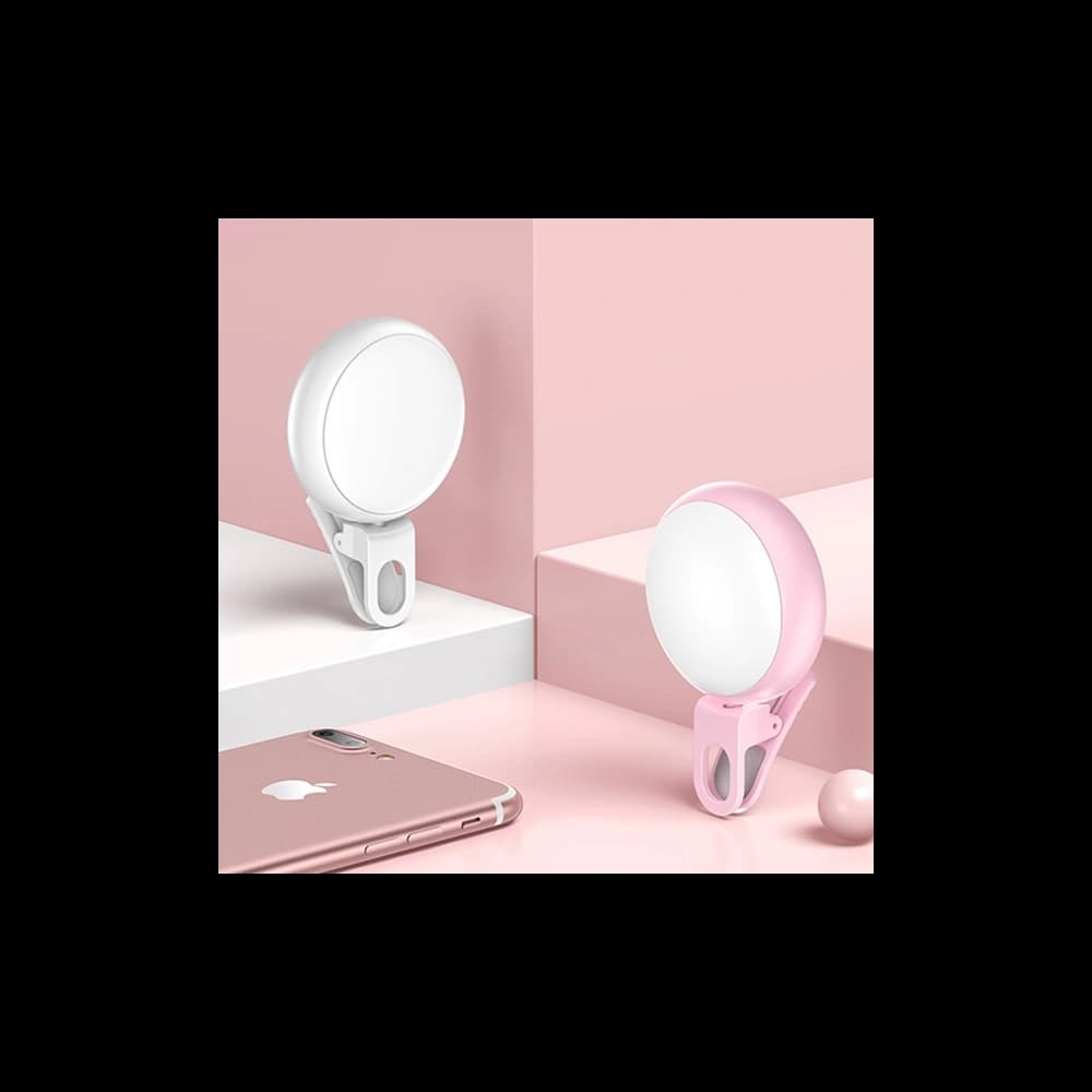 USAMS LED lámpa Selfie rózsaszín/pink ZB55D01 - 2