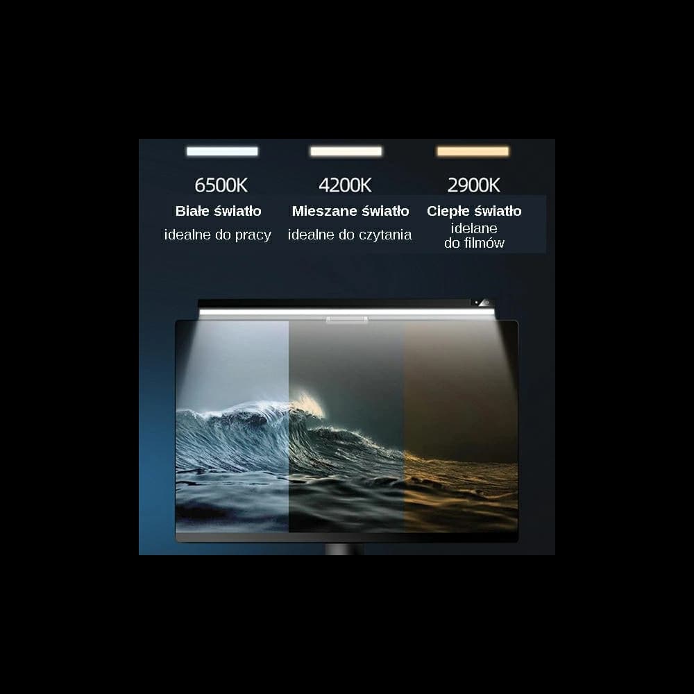 Lampă LED pentru monitor USAMS Usual Series neagră/black ZB179PMD01 - 4