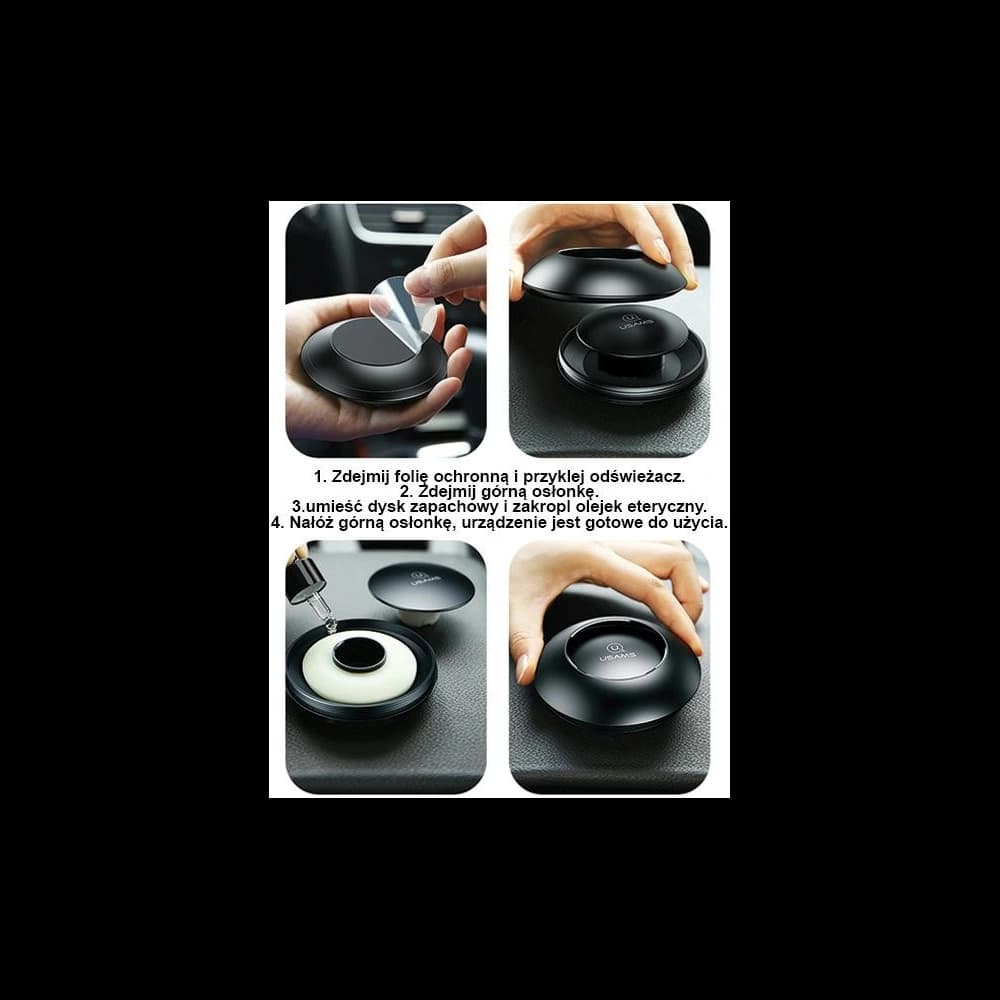 Osvěžovač vzduchu USAMS černý/black ZB180XX01 - 10