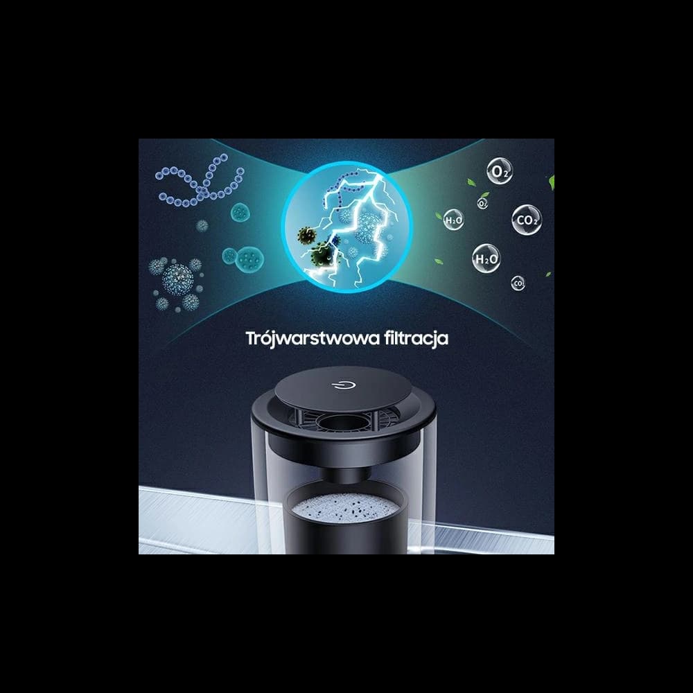 Přenosný ionizátor vzduchu USAMS černý/black ZB181JHQ01 ionizátor aniontů Pm2,5 - 3