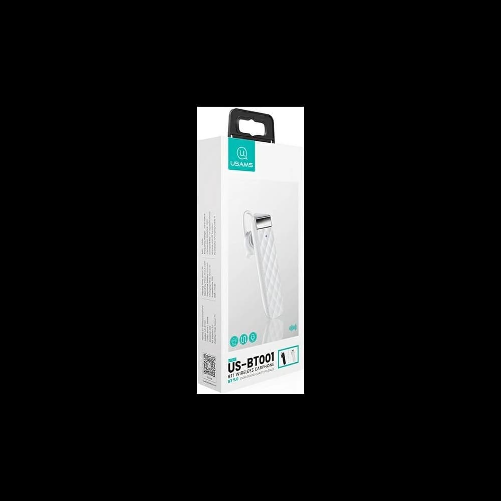 USAMS Słuchawka Bluetooth 5.0 BT1 white BHUBT102 (US-BT001) - 2