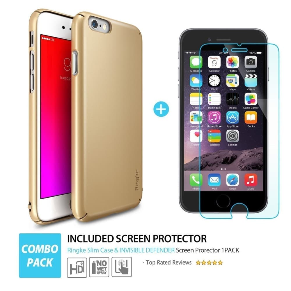 Etui Ringke Slim Apple iPhone 6/6s Plus SF Negru - 4