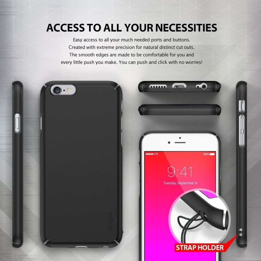 Etui Ringke Slim Apple iPhone 6/6s Plus SF Negru - 5