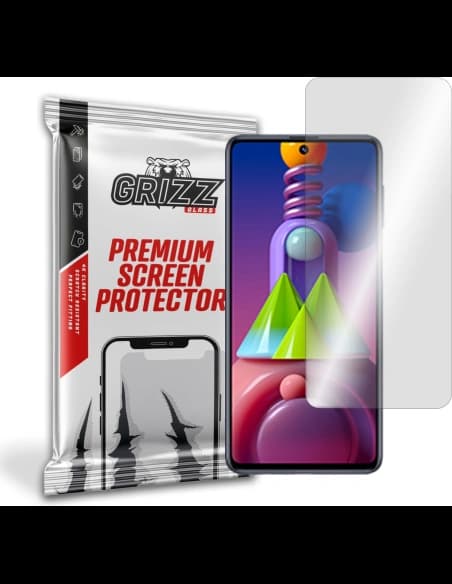 Hybriertes Glas GrizzGlass HybridGlass für Samsung Galaxy M51