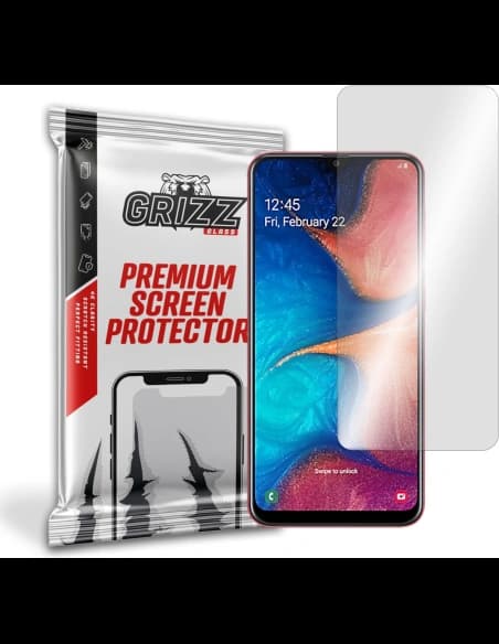 Hybriertes Glas GrizzGlass HybridGlass für Samsung Galaxy A20