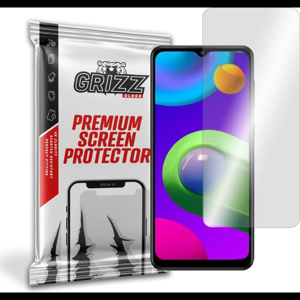 Hibrid üveg GrizzGlass HybridGlass a Samsung Galaxy M02-hoz