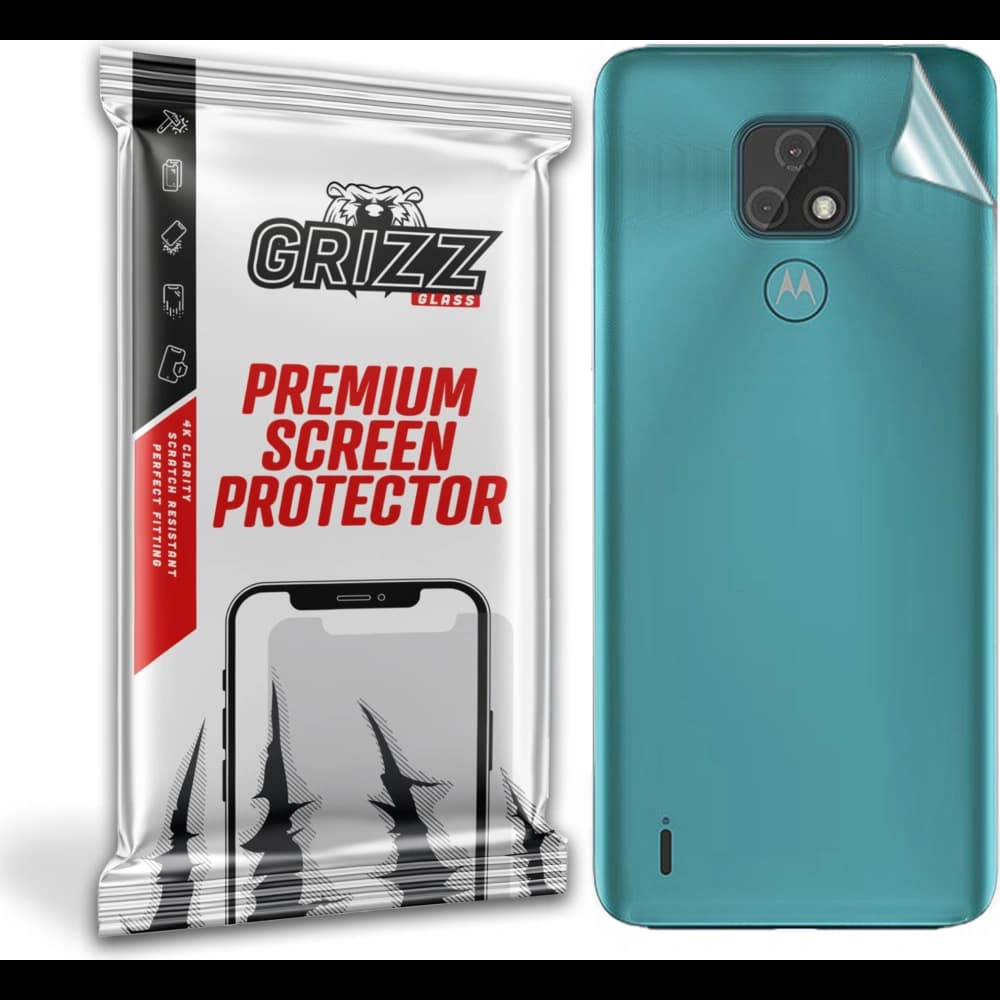 Fólie na zadní stranu GrizzGlass SatinSkin pro Motorola Moto E7 - 1