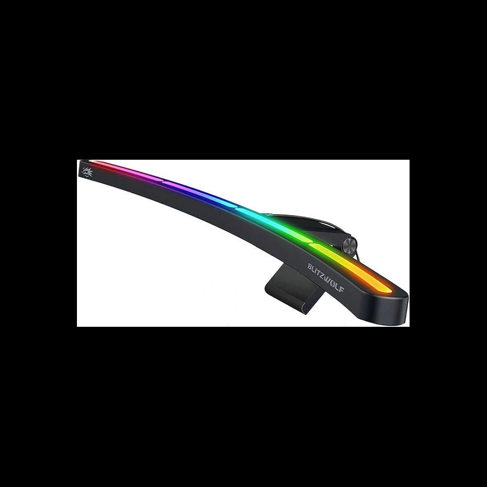 Lampa Blitzwolf BW-CML3 pentru monitor curbat, RGB (neagră) - 2