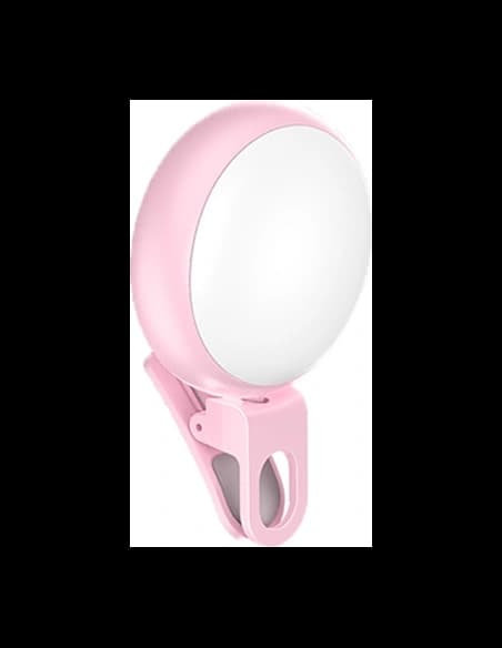 Lampă LED USAMS pentru Selfie roz/pink ZB55D01