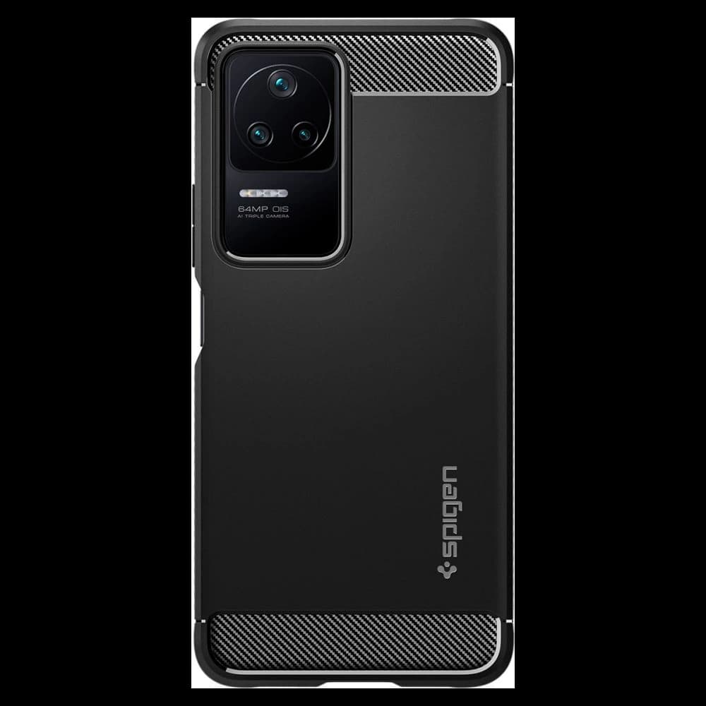 Etui Spigen Rugged Armor POCO F4 Matt Fekete - 2