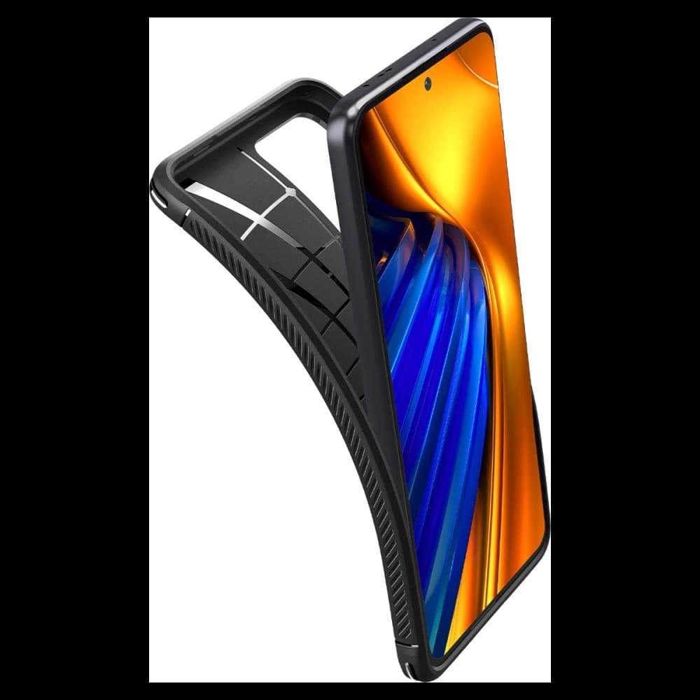 Etui Spigen Rugged Armor POCO F4 Matt Fekete - 5