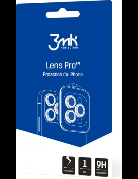 Hybridglas für die Kameraobjektiv 3MK Lens Protection Pro Apple iPhone 14 Pro/14 Pro Max gold