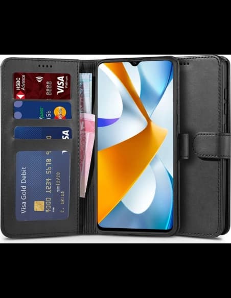 Tech-Protect Wallet Xiaomi POCO C40 Black