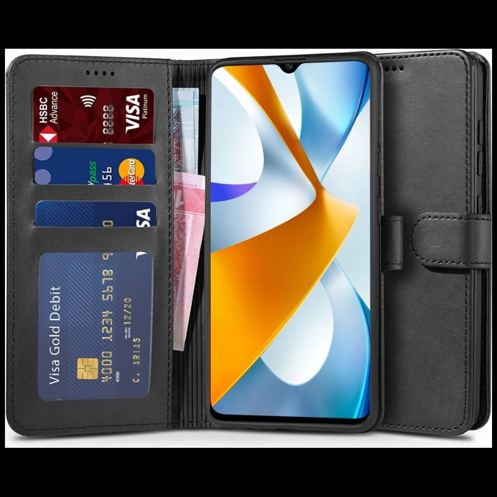Tech-Protect Wallet Xiaomi POCO C40 Black