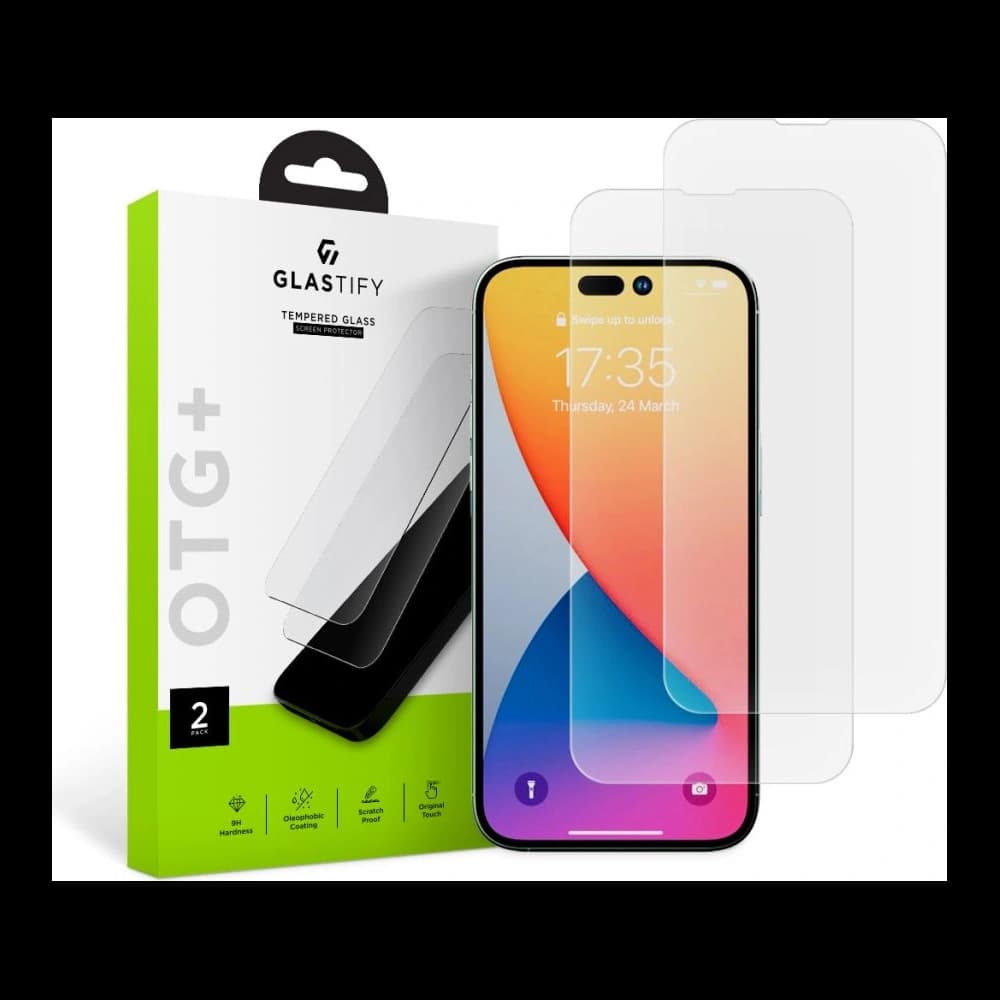 Edzett üveg Glastify OTG+ Apple iPhone 14 Pro Clear - 1