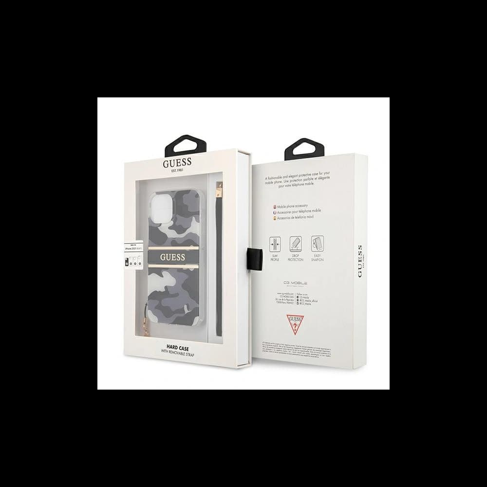 [OUTLET] Guess GUHCP13MKCABBK Apple iPhone 13 black hardcase Camo Strap Collection - 8