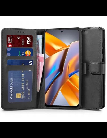 Etui Tech-Protect Wallet POCO M5s/Redmi Note 10/10s Black