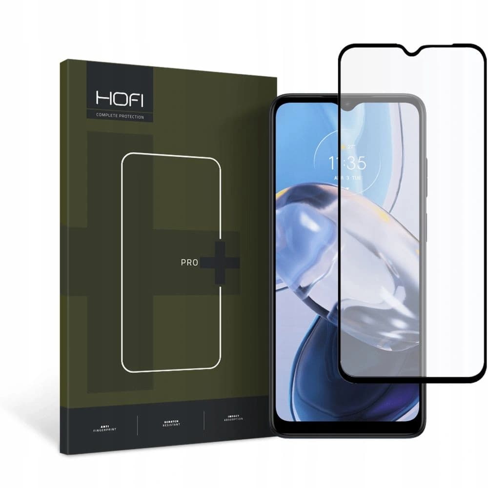 Gehärtetes Glas Hofi Glass Pro+ Motorola Moto E22/E22i Schwarz - 1