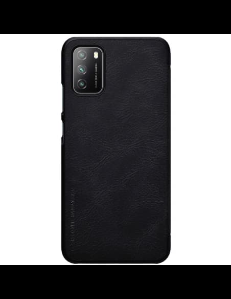 Case Nillkin Qin Xiaomi Poco M3 schwarz