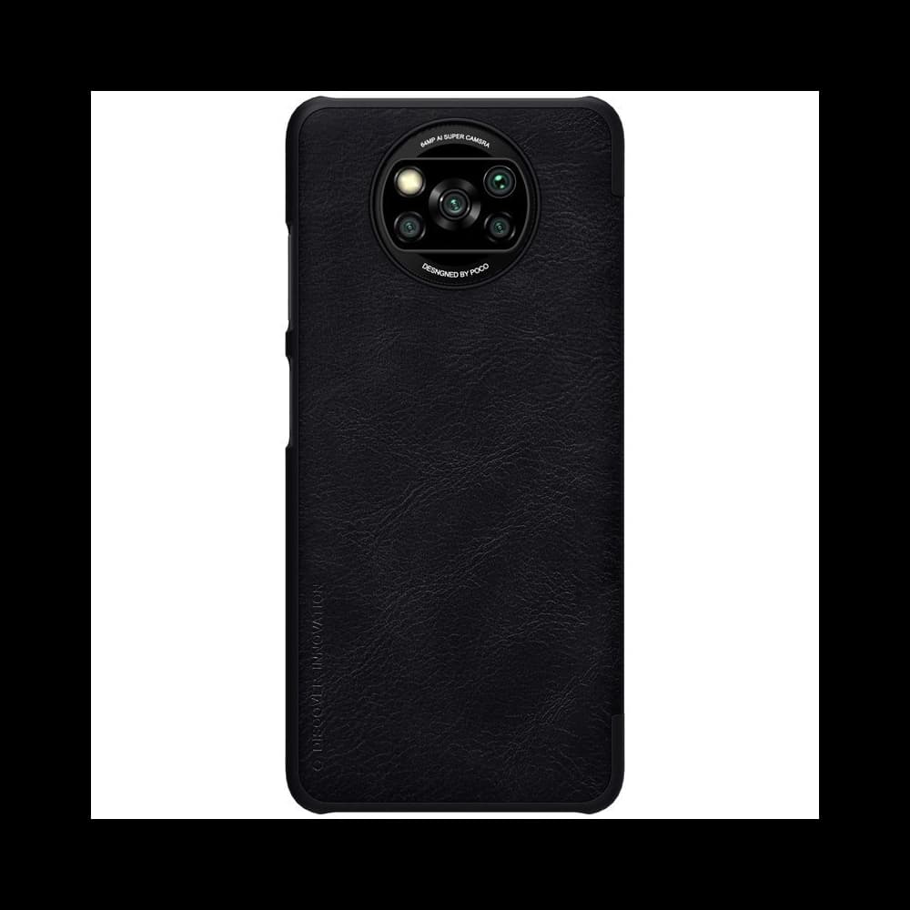 Case Nillkin Qin Xiaomi Poco X3 NFC/X3 Pro schwarz
