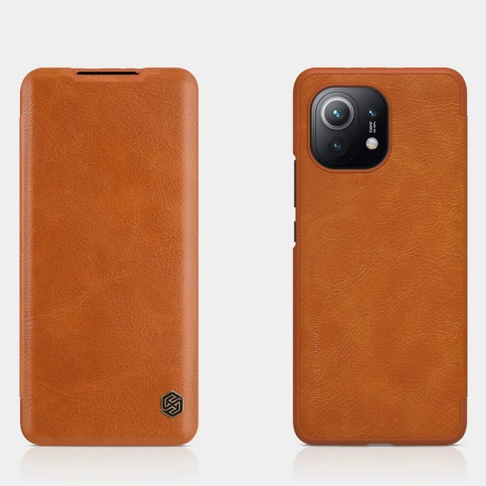 Case Nillkin Qin Xiaomi Mi 11 braun - 6
