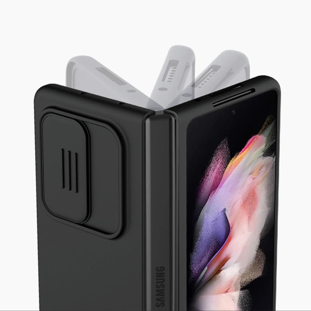 Nillkin CamShield Silky Silicone Samsung Galaxy Z Fold 3 black - 11