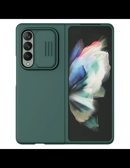 Etui Nillkin CamShield Silky Silicone Samsung Galaxy Z Fold 3 zelený