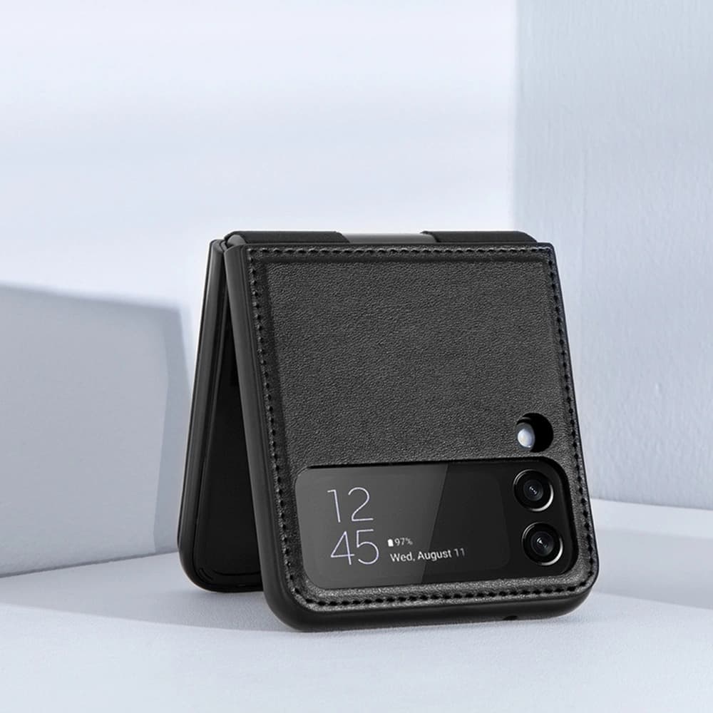 Case Nillkin Qin Samsung Galaxy Z Flip 3 schwarz - 7