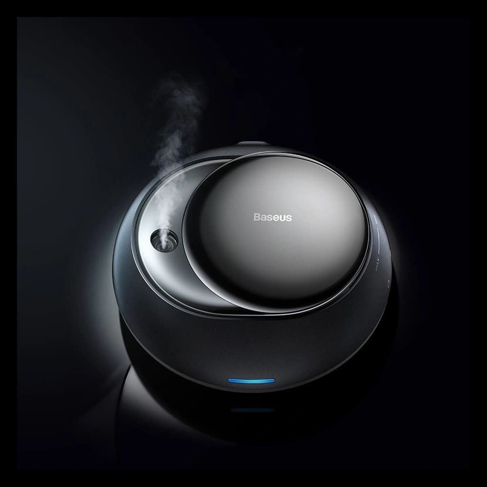 Automobilový osvěžovač vzduchu Baseus + 2 náplně (Frezie + Zvonek) + kabel USB-C 1m černý - 12