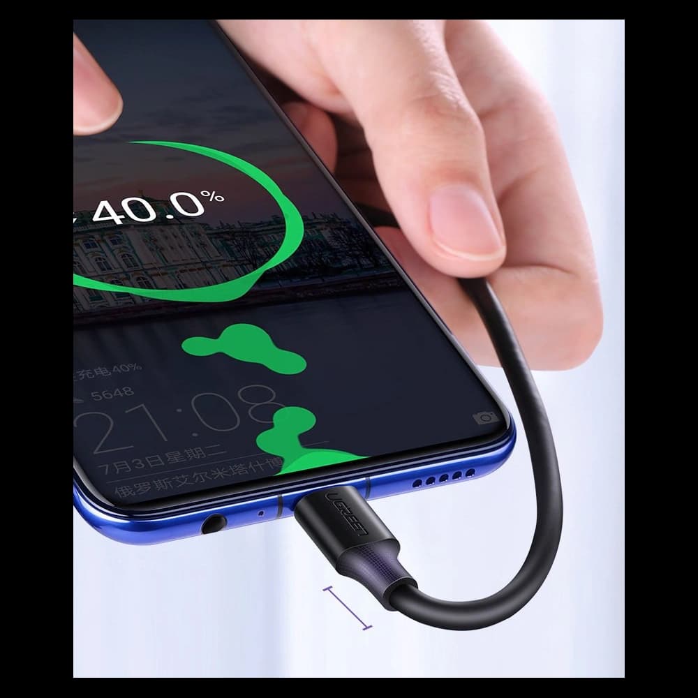 UGREEN US289 Kabel USB/microUSB 2,4A 480Mbps 1,5m schwarz - 20