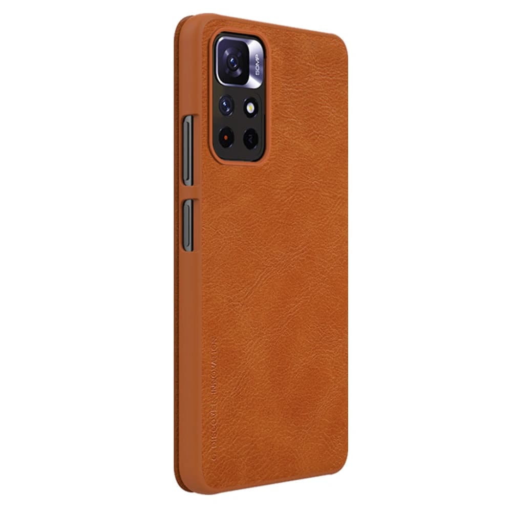 Etui Nillkin Qin Xiaomi Redmi Note 11S 5G/11T 5G/Poco M4 Pro 5G barna - 6