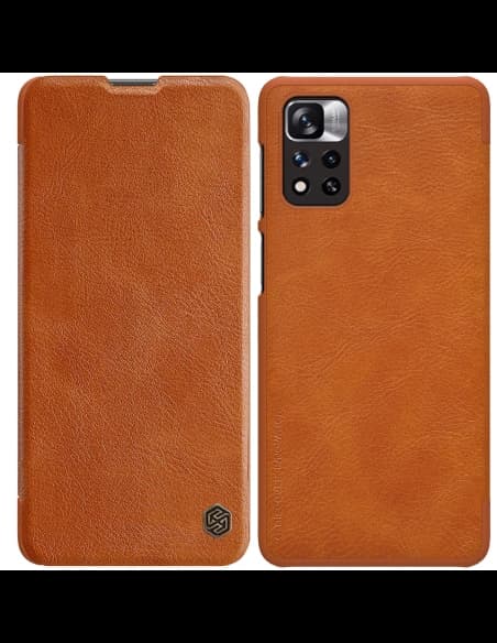 Etui Nillkin Qin Xiaomi Mi11i HyperCharge hnědý