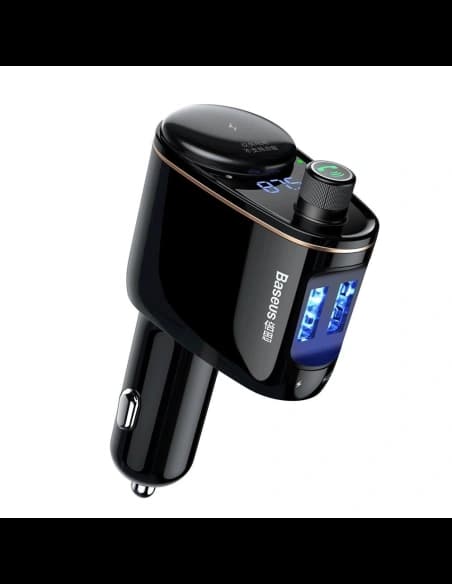 Transmițător FM cu încărcător auto Baseus Locomotive Black