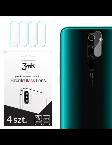Hybridglas für die Kameraobjektive 3MK Lens Protection Redmi Note 8 Pro [4 PACK]