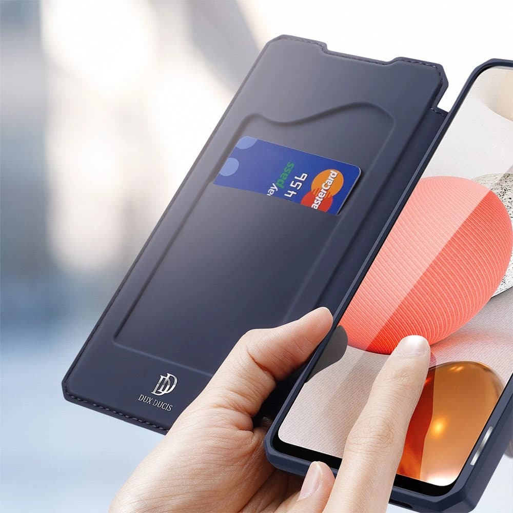 Etui Dux Ducis Skin X Samsung Galaxy A42 5G modrá - 4