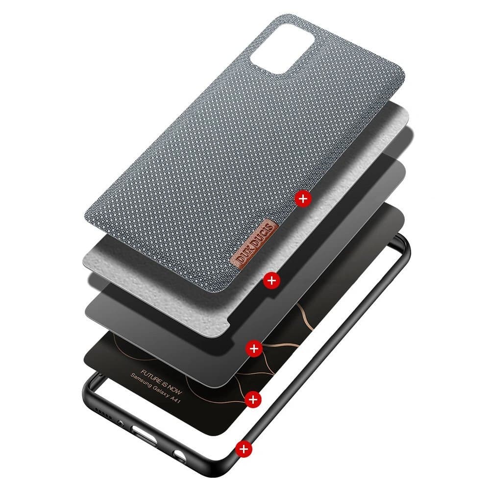 Etui Dux Ducis Fino Samsung Galaxy A41 šedé - 2