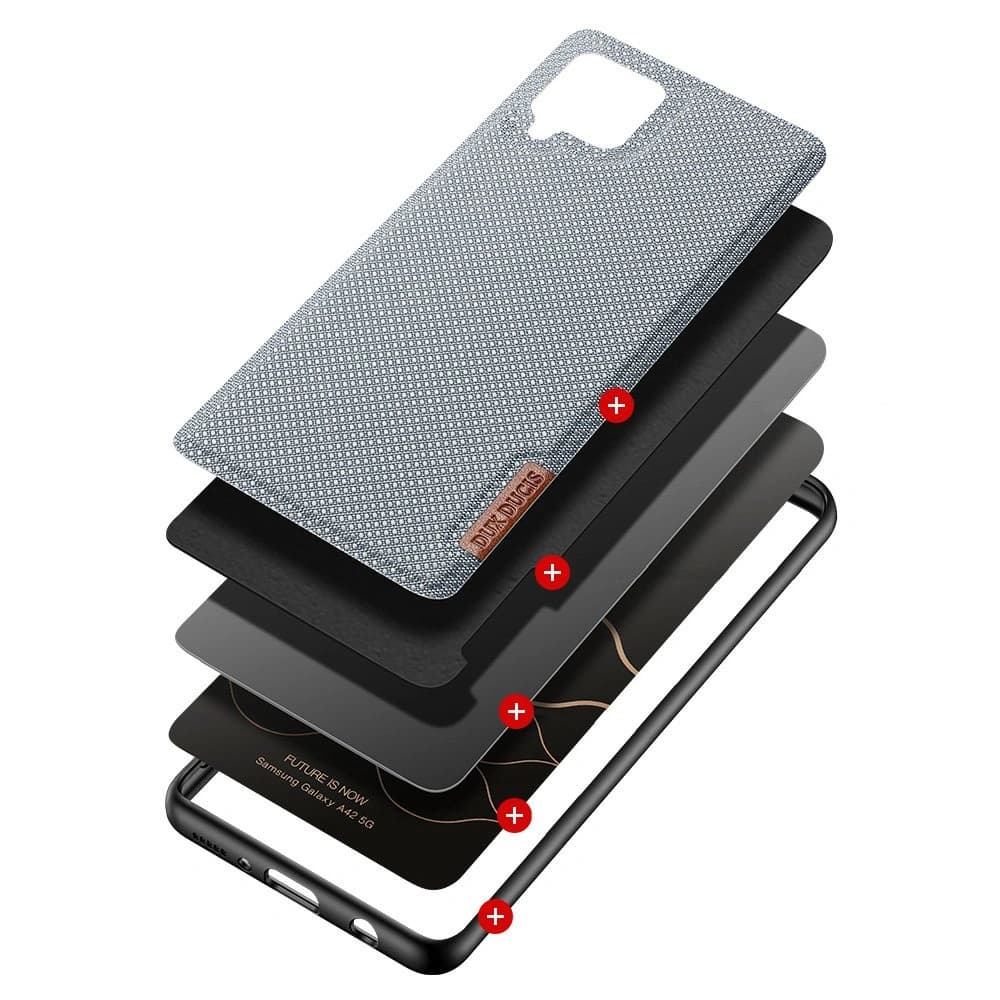 Etui Dux Ducis Fino Samsung Galaxy A42 5G šedé - 2